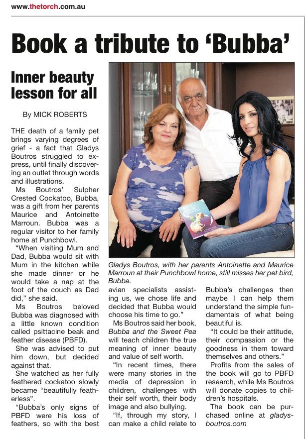 The Torch feature on Gladys Boutros